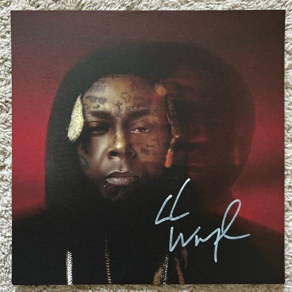 Lil Wayne Tha Carter VI 6 Autograph Red Vinyl LP & Black CD Insert Signed - Picture 5 of 5